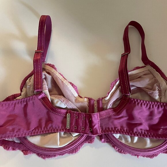 Chantelle Bra 38D Cardinal Lace Rive Gauche - Picture 3 of 5